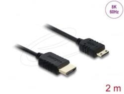 Delock Koaxiális HDMI - Mini HDMI kábel 8K 60Hz 2m (81685) (81685)