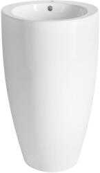 SAPHO mosdótál 84x50 cm kerek térben álló fehér fényes VS701 (VS701)