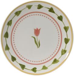 Kitchen goods ЧИНИЯ ПОРЦЕЛАН 874184 Ø19.3х2.1см БЯЛА С ЛАЛЕ (874184)