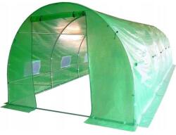 Chomik Kerti üvegház, alagút típusú, 10 ablakos, fémkeretes, PE + PP fólia, 3x8x2 m (G2104)