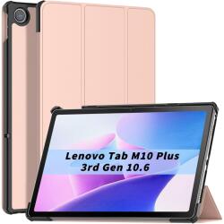 Patamiyar Borító Lenovo Tab M10 Plus 10, 6" 2022 készülékkel kompatibilis, Patamiyar, PU bőr, könnyű, alvó/ébresztő funkció, rózsaszín (XX-0874)