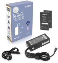 mitsu 65W USB-C laptop töltő, 5-20V, 3-3.25A, fekete, teljes készlet (ZM/USBC65WB)