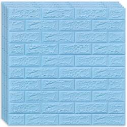 HOZRO 160 x HOZRO öntapadós 3D tapéta szett, téglautánzat modell, 86, 24 négyzetméter alapterületű, modern dizájn, nagyon könnyen felszerelhető, kék (TAPET80-160BUC)