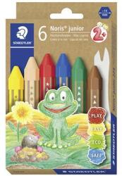 STAEDTLER Zsírkréta, jumbo, hatszögletű, STAEDTLER Noris Junior 224, 6 különböző szín (224 C6)