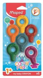 Maped Zsírkréta, MAPED Color`Peps Baby, 6 különböző szín (863806)