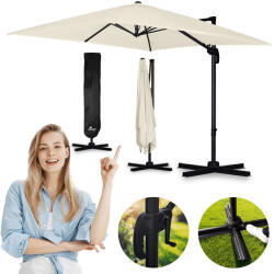 Plonos Összecsukható kerti napernyő 8-szegmenses 420 cm-es tokkal Plonos PL-883 (488301)