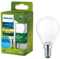 Philips LED izzó ULTRAEFFICIENT Philips P45 E14/3, 8W/230V 2700K 872110305207000 (P7368)