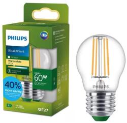 Philips LED izzó ULTRAEFFICIENT VINTAGE Philips P45 E27/3, 8W/230V 2700K 872110305209400 (P7369)