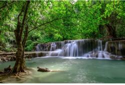 MÉDIA Öntapadó és mosható falfestmény Cascada44 Vízesések a zöld erdőben, 250 x 150 cm (FOTOTAP7986)
