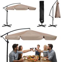 Plonos Umbrelă de grădină pliabilă 6 piese 350 cm cu husă Plonos PL-880 (J-488003)