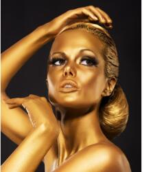 MÉDIA arta5 vászonfestmény, női portré, arany smink, kreatív, 70 x 105 cm (TABIMG9564)