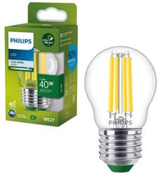 Philips ULTRAEFFICIENT VINTAGE LED izzó P45 E27/2, 3W/230V 4000K 8720169188259 (P7237)
