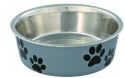 TRIXIE mintás műanyag bevonatú fémtál 0, 4L (25242)