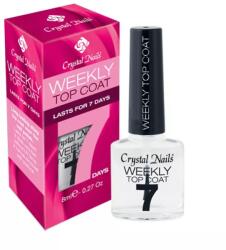 Crystal Nails Crystal Nails Weekly Top Coat fedőlakk - 8ml - szepsegcikk