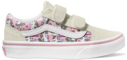 Vans Vans, Mintás sneaker tépőzárral, Rózsaszín, Krémszín, 32.5 EU (VN000CYDCY7-2)