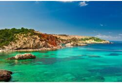 MÉDIA Öntapadó és lemosható falfestmény Sziklás tengerpart, 300 x 250 cm (FOTOTAP4896)