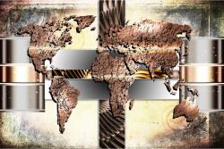 MÉDIA Média absztrakt és kreatív térkép vászonfestmény, 105 x 70 cm (TABIMG8528)