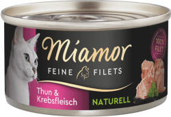 Miamor Feine Filets Naturelle macska konzerv tonhal&rák 24x80g