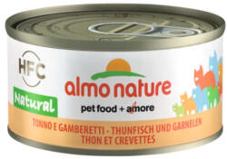 Almo Nature macska konzerv tonhal&garnéla 24x70g