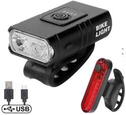 Spyral City USB 1000LM USB-ről tölthető első + hátsó lámpa szett