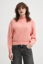 American Vintage gyapjúkeverék pulóver - narancssárga L