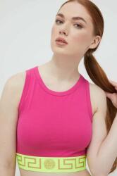 Versace crop top női pamut elasztánnal - rózsaszín XL - answear - 27 990 Ft