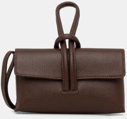 ANSWEAR bőr borítéktáska - barna Univerzális méret - answear - 19 990 Ft