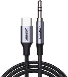 UGREEN CM450 USB-C - 3, 5 mm AUX mini jack kábel, 1 m (fekete) (20192) - kulsoaksi