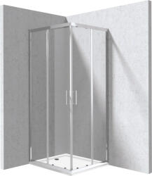 Deante Funkia Evo szögletes 80x90 cm zuhanykabin zuhanytálcával, króm profilszín KYCP0089P (KYCP0089P)