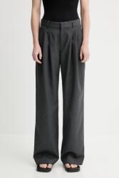 Won Hundred nadrág gyapjú keverékből - szürke 38