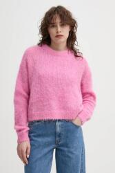 American Vintage gyapjú pulóver - rózsaszín S