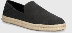 Toms espadrilles Santiago - fekete Férfi 46
