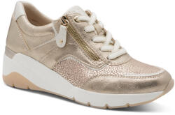 Jana női fűzős cipzáras arany kombi sneaker félcipő 23768-46-938 07776