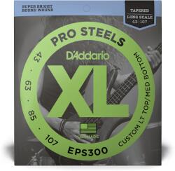 D'Addario EPS300 ProSteels 43-107 basszusgitár húrkészlet