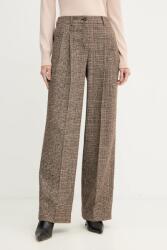 Luisa Spagnoli gyapjú nadrág - barna 38 - answear - 68 990 Ft