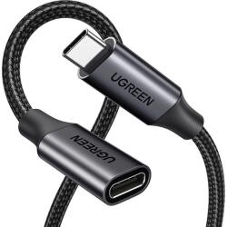 UGREEN Cablu USB-C tata la USB-C mama, 100W, 1 m, negru (US372)