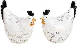  Kerámia tyúk HENIQUE 8 cm fehér - több kialakítás