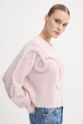 MUNTHE gyapjú pulóver SAKIRA - rózsaszín 38