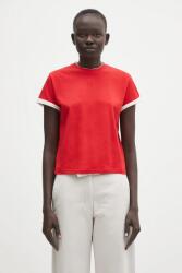 Wales Bonner pamut póló Horizon - piros XS