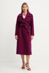 Simona Corsellini gyapjúkabát - burgundia 42