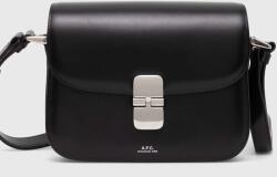 APC A. P. C. bőr táska sac grace small - fekete Univerzális méret - answear - 259 990 Ft