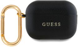 Guess Husă Guess PU clasică cu logo pentru AirPods Pro 2 Neagră (GUAP2PGUGMK)