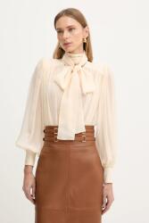 Elisabetta Franchi selyem body - bézs 38