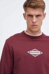 Reebok pamut melegítőfelső - burgundia M