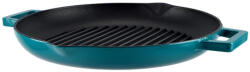 Perfect Home Zománcozott Öntöttvas Grill Szeletsütő 31cm csőrös türkizkék (17817)