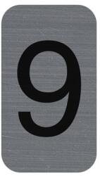 EXACOMPTA Információs tábla, öntapadó, 2, 5x4, 4 cm, alumíniumhatású, EXACOMPTA, 9-es (EX67189E) - iroda24