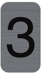 EXACOMPTA Információs tábla, öntapadó, 2, 5x4, 4 cm, alumíniumhatású, EXACOMPTA, 3-as (EX67183E) - iroda24