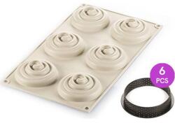 Silikomart Szirom forma mini Twist 6 x 8 cm - Silikomart (25.273.13.0065)