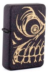 Angelo Fekete benzines öngyújtó aranyszínű koponya mintával (A-245430-21)