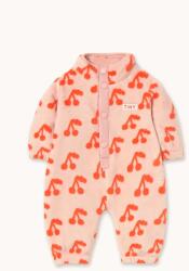 Tinycottons babaoverál CHERRIES POLAR ONE-PIECE - narancssárga 92